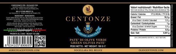 Pate Olive Verdi 180g IT EN
